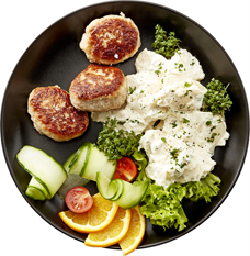 Frikadeller med  Kartoffelsalat